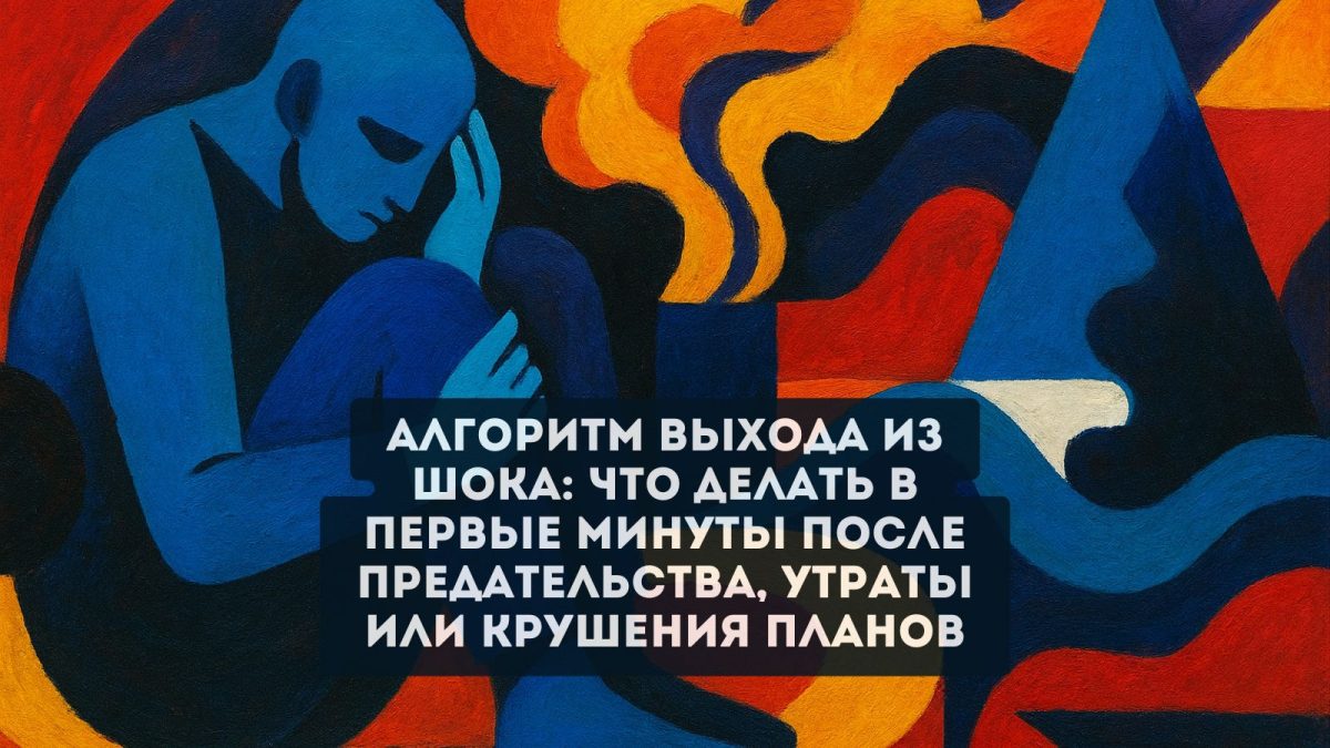 Алгоритм выхода из шока: что делать в первые минуты после предательства, утраты или крушения планов